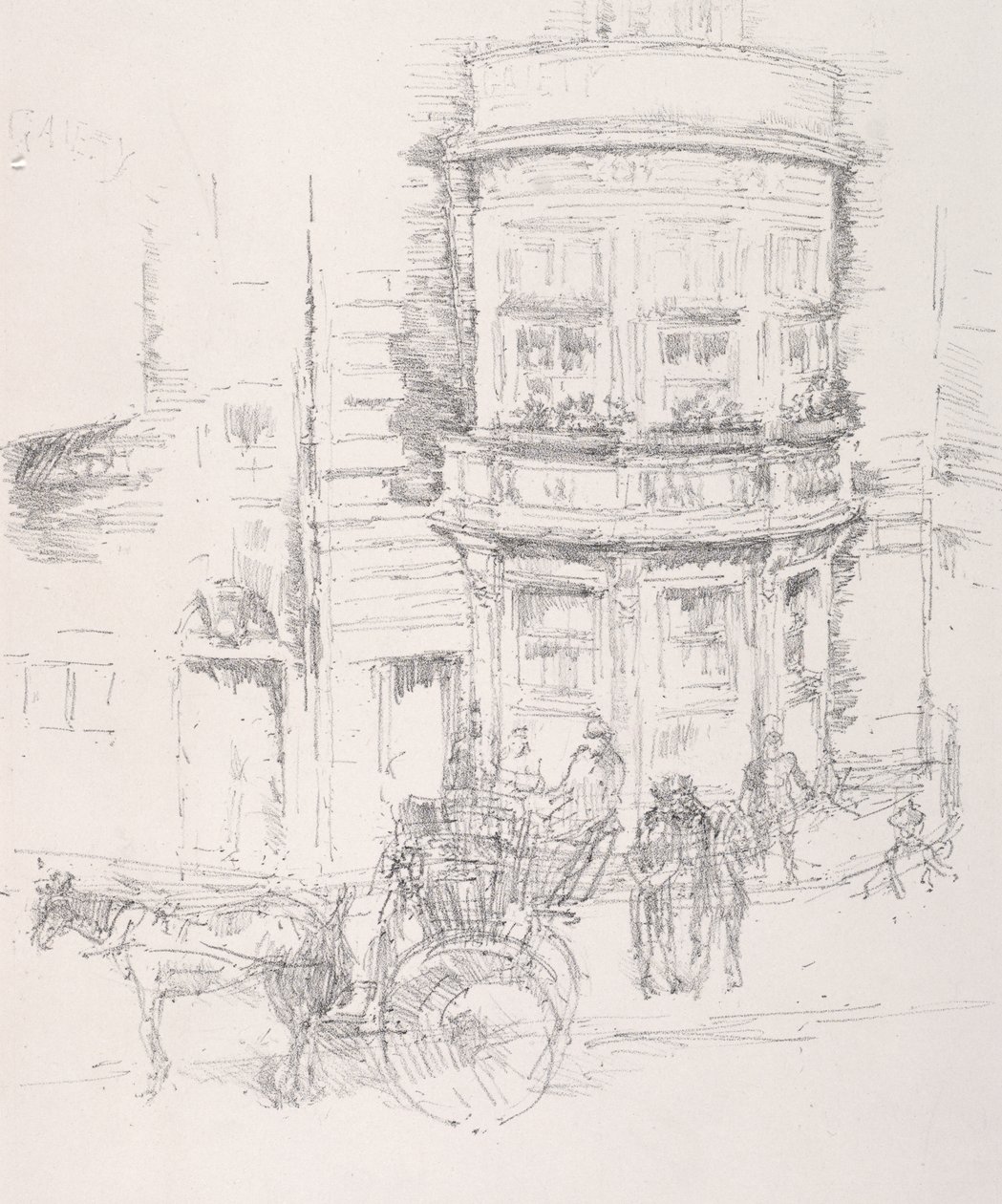 Parte trasera del Teatro Gaiety de James McNeill Whistler