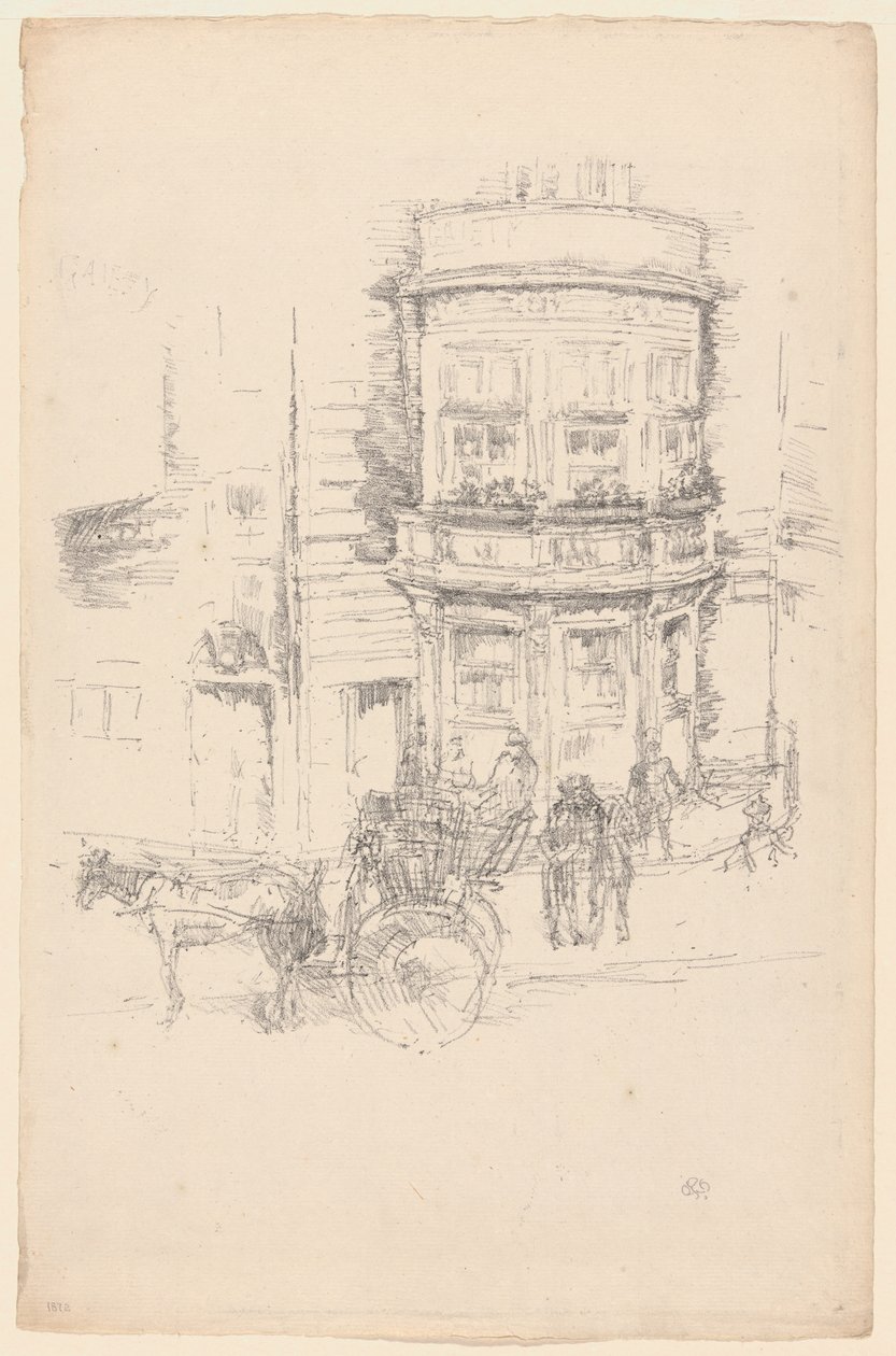 Parte trasera del Teatro Gaiety de James Abbott McNeill Whistler