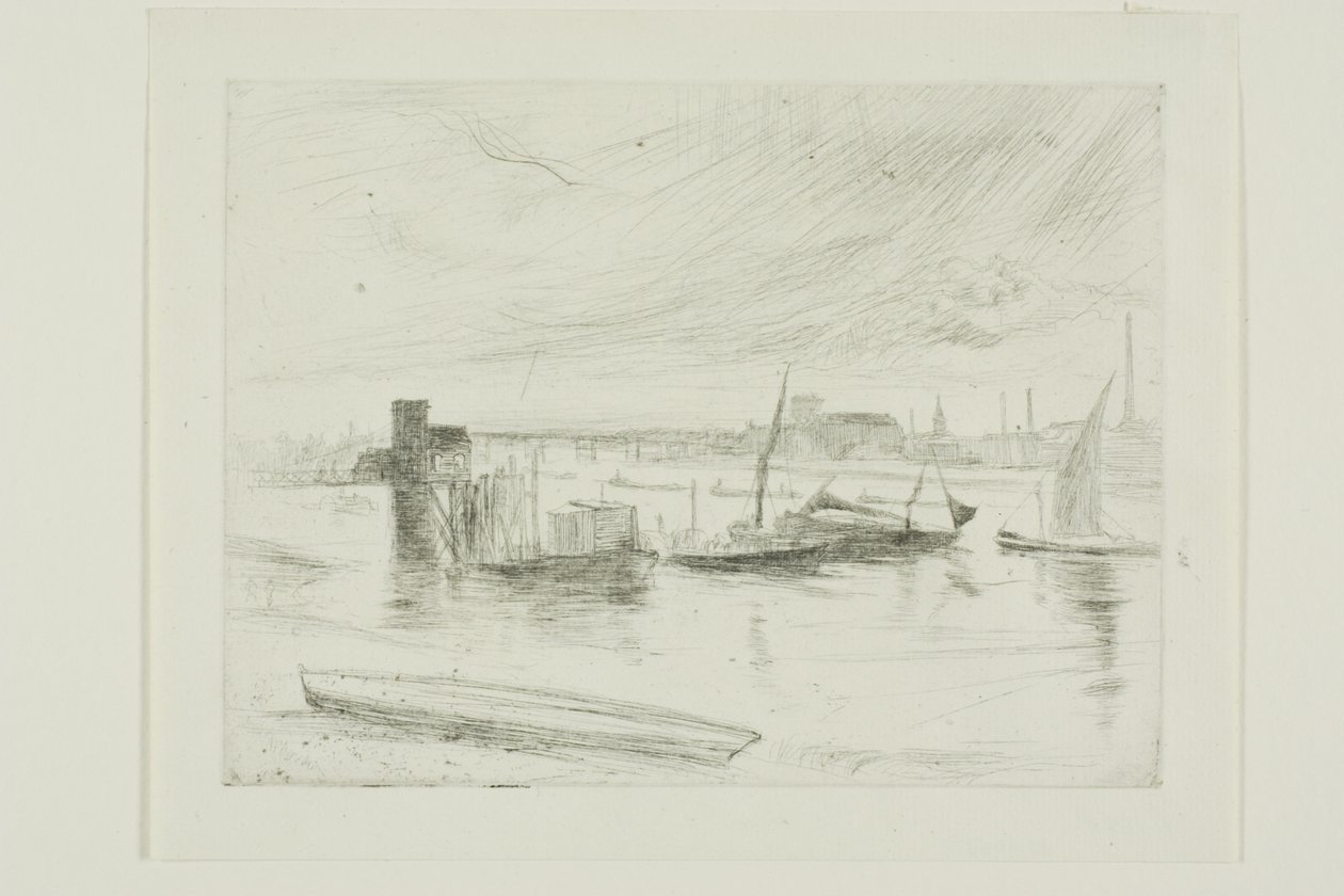 Amanecer en Battersea (Cadogan Pier) de James Abbott McNeill Whistler