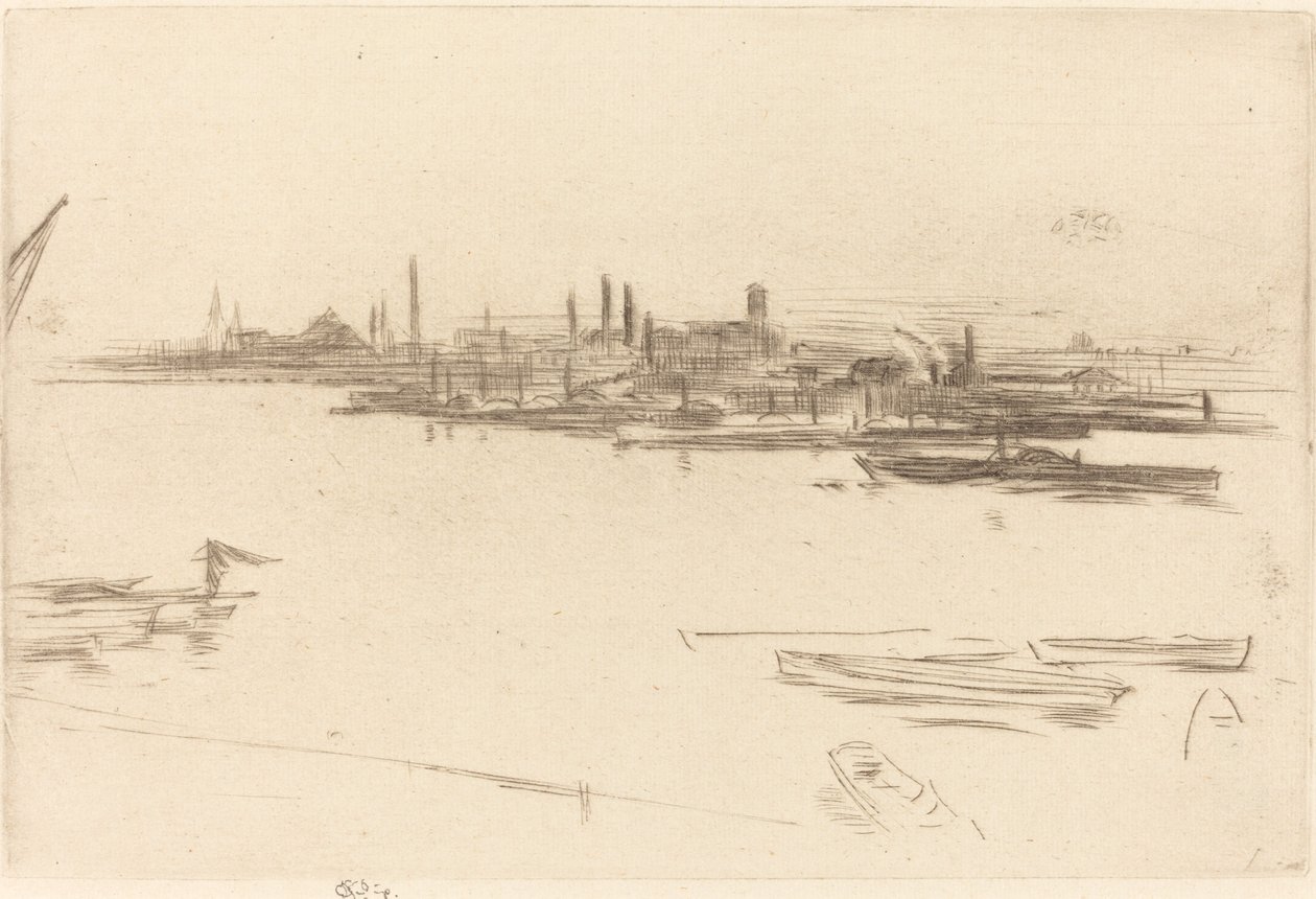Battersea: Amanecer de James Abbott McNeill Whistler