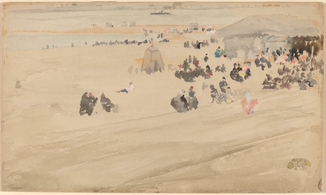 Escena de playa de James Abbott McNeill Whistler