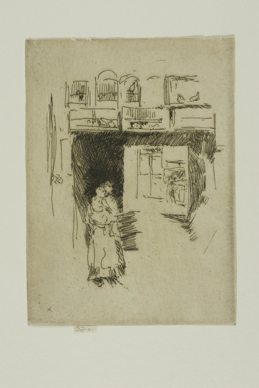 Tienda de pájaros - Seven Dials de James Abbott McNeill Whistler