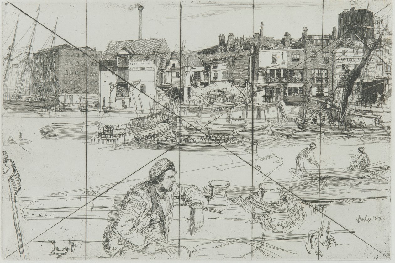 Muelle del León Negro de James Abbott McNeill Whistler