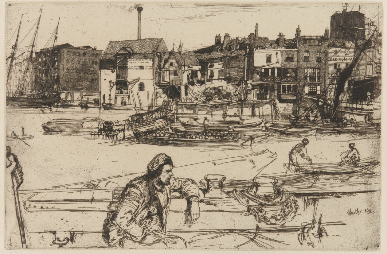 Muelle del León Negro de James Abbott McNeill Whistler