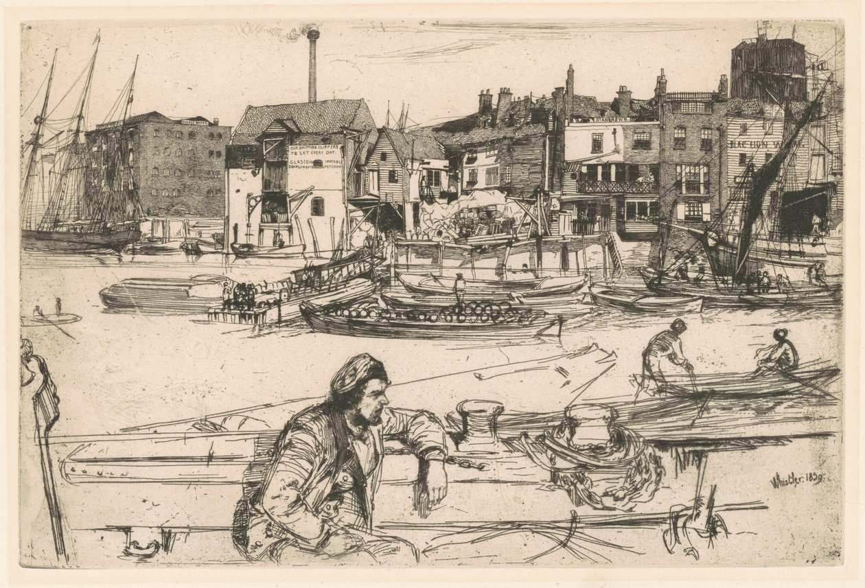 Muelle del León Negro de James Abbott McNeill Whistler