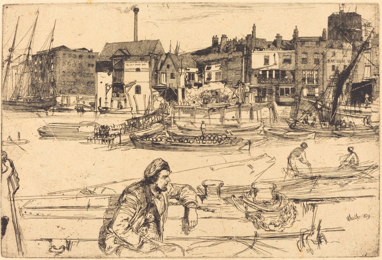 Muelle del León Negro de James Abbott McNeill Whistler