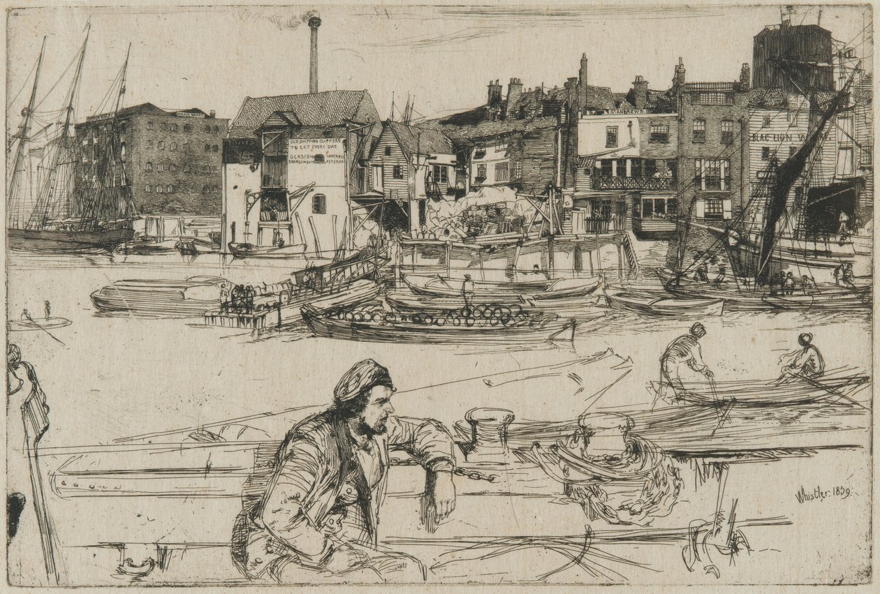 Muelle del León Negro de James Abbott McNeill Whistler