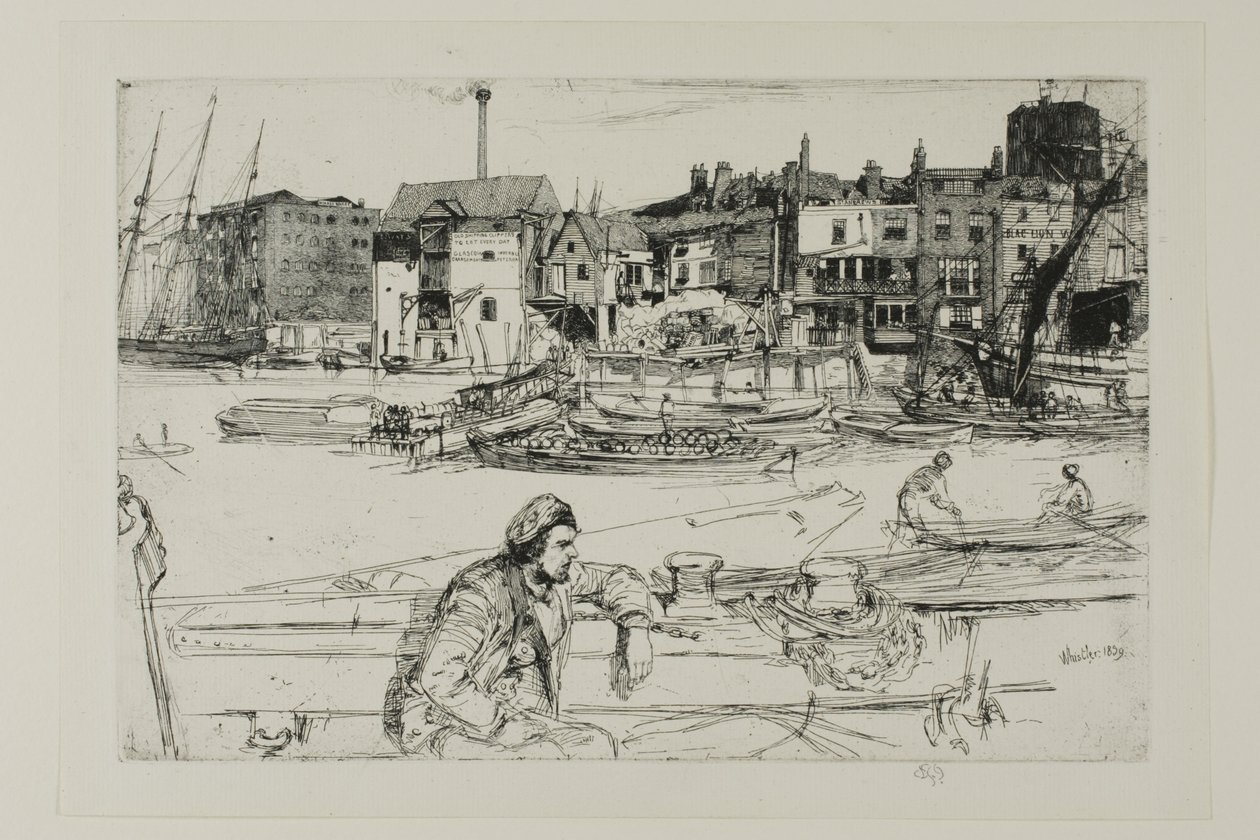 Muelle del León Negro de James Abbott McNeill Whistler