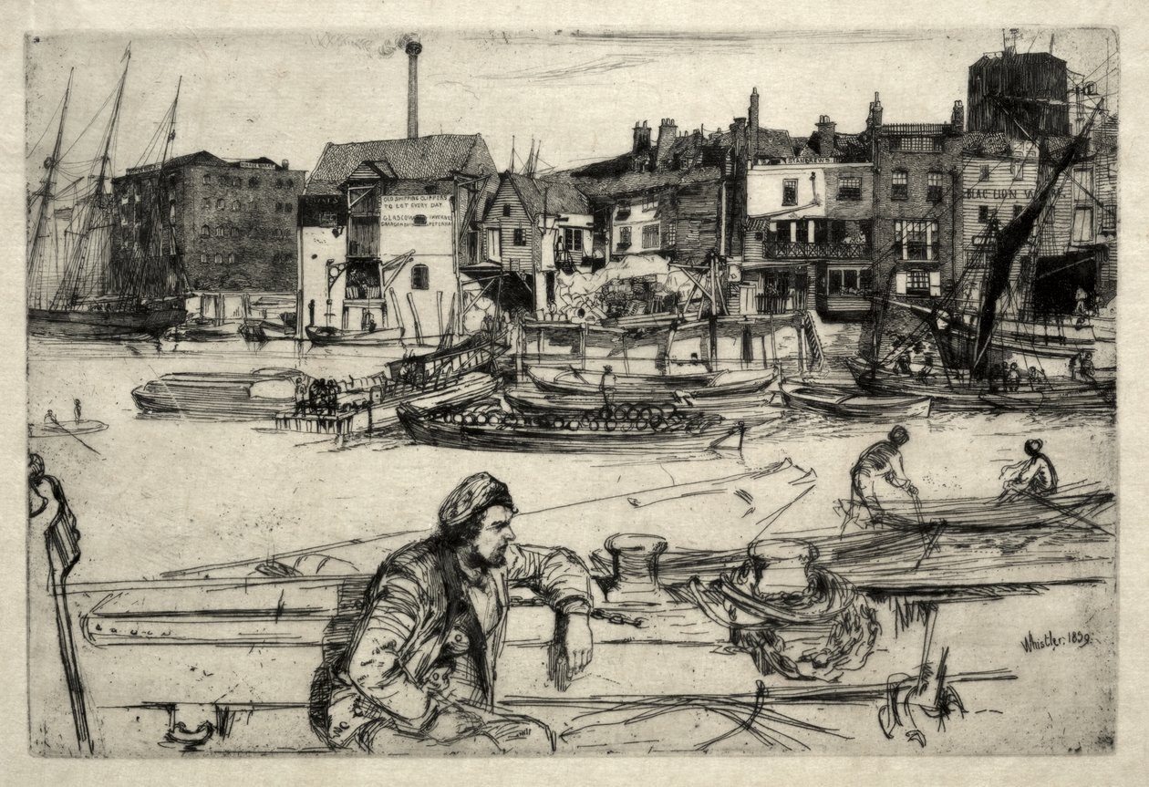 Muelle del León Negro de James McNeill Whistler