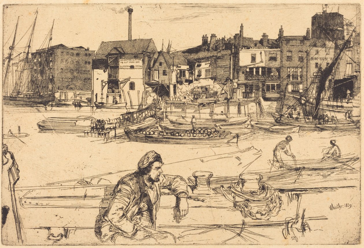 Muelle del León Negro de James McNeill Whistler