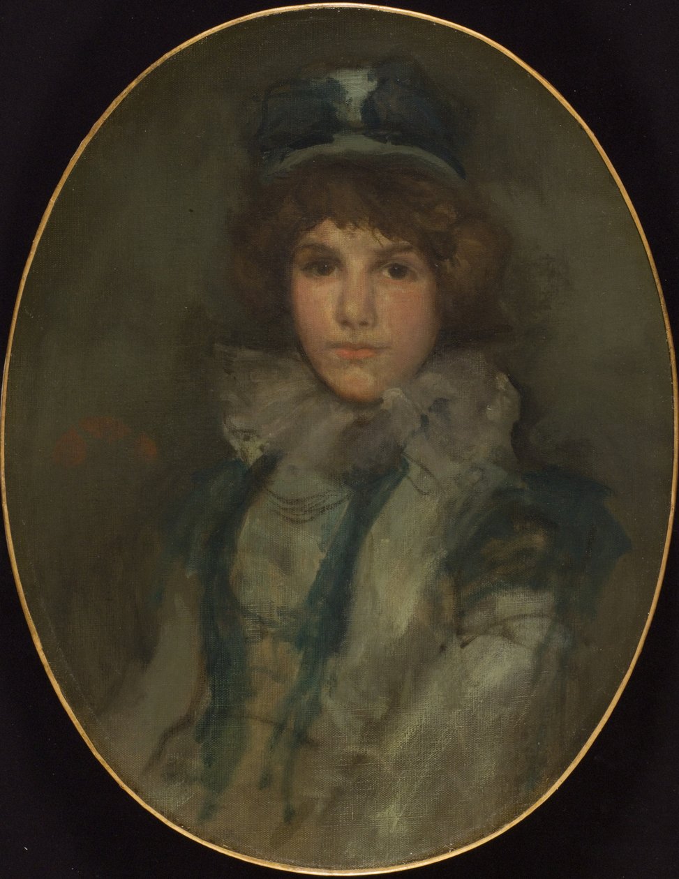 Azul y coral: «The Little Blue Bonnet» de James McNeill Whistler