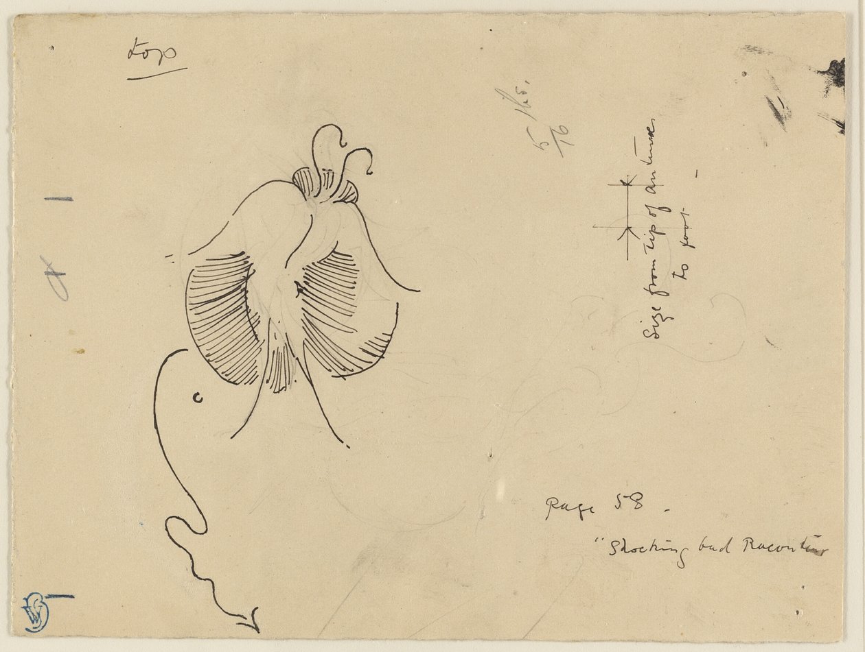 Mariposa (anverso); fragmento de mariposa (reverso) de James McNeill Whistler