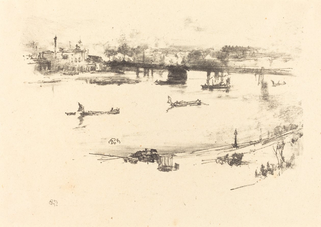 Puente ferroviario de Charing Cross de James Abbott McNeill Whistler