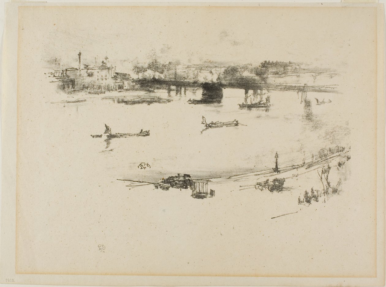 Puente ferroviario de Charing Cross de James Abbott McNeill Whistler