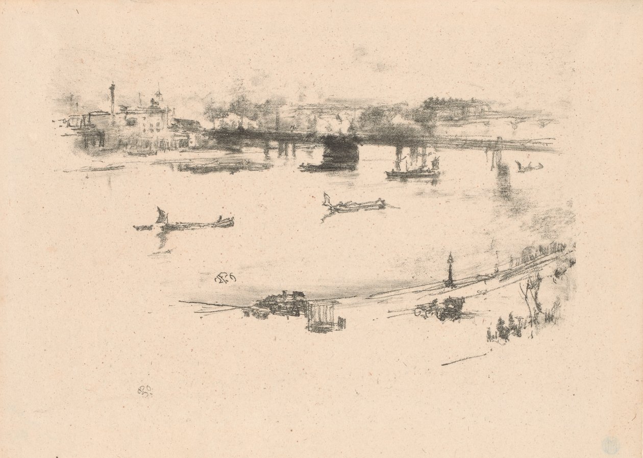 Puente ferroviario de Charing Cross de James Abbott McNeill Whistler