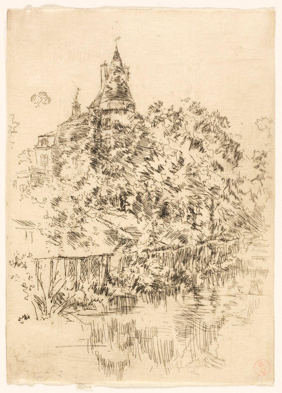 Castillo de Verneuil, Touraine de James McNeill Whistler