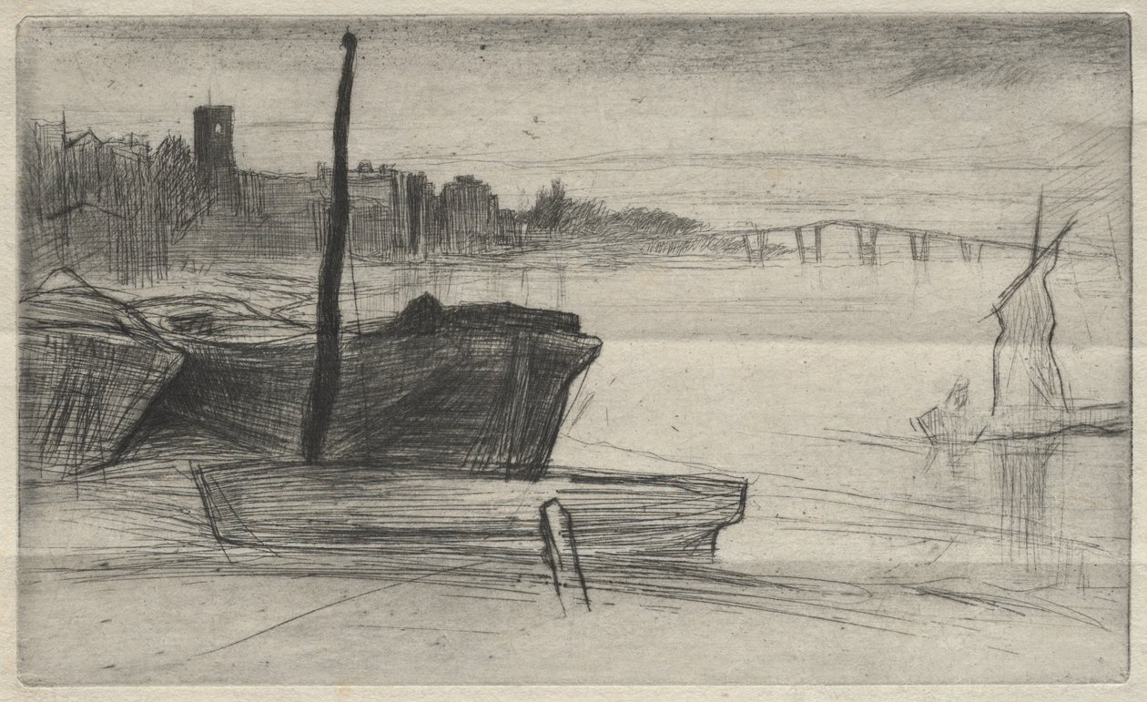 El puente y la iglesia de Chelsea de James McNeill Whistler