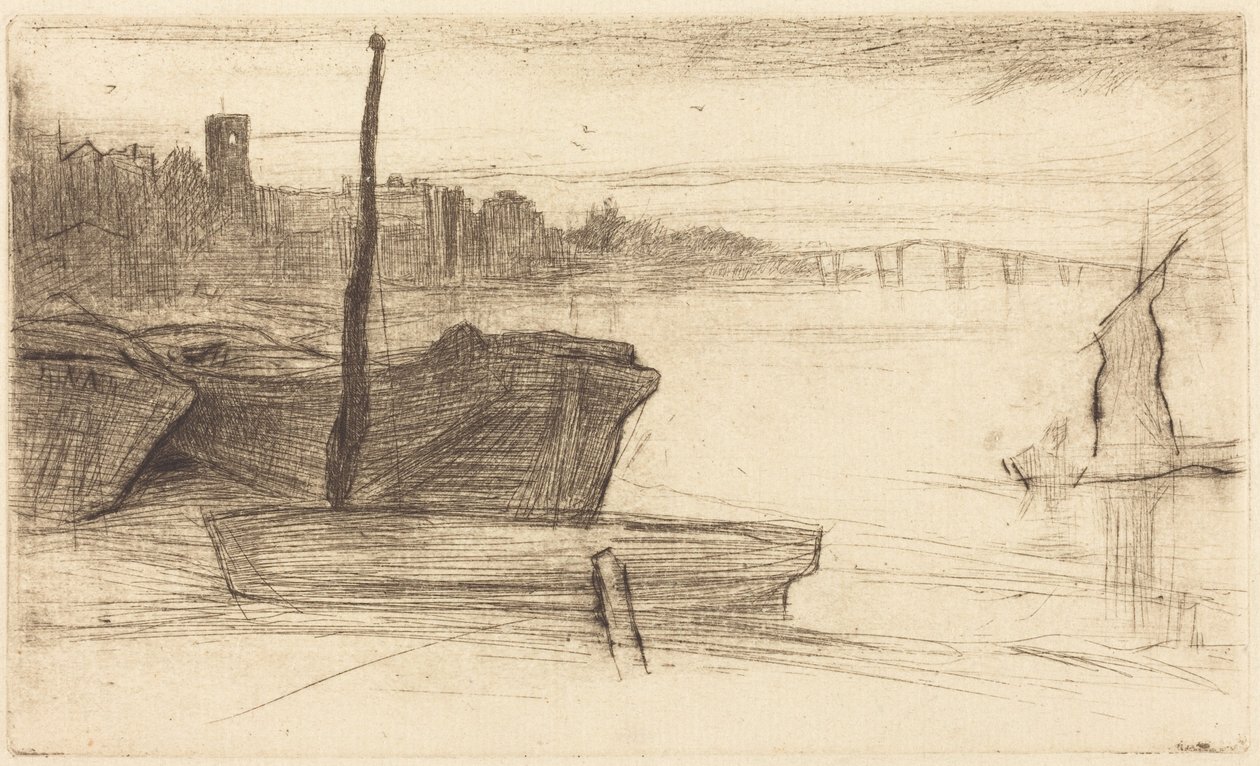 El puente y la iglesia de Chelsea de James McNeill Whistler