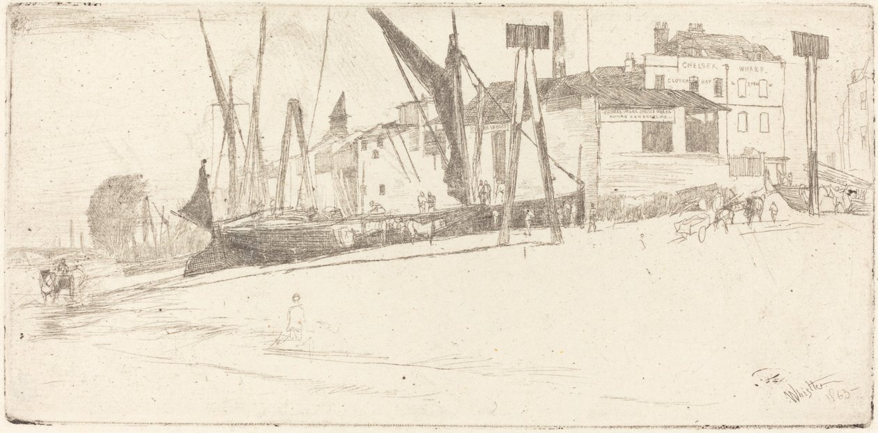 Muelle de Chelsea de James Abbott McNeill Whistler