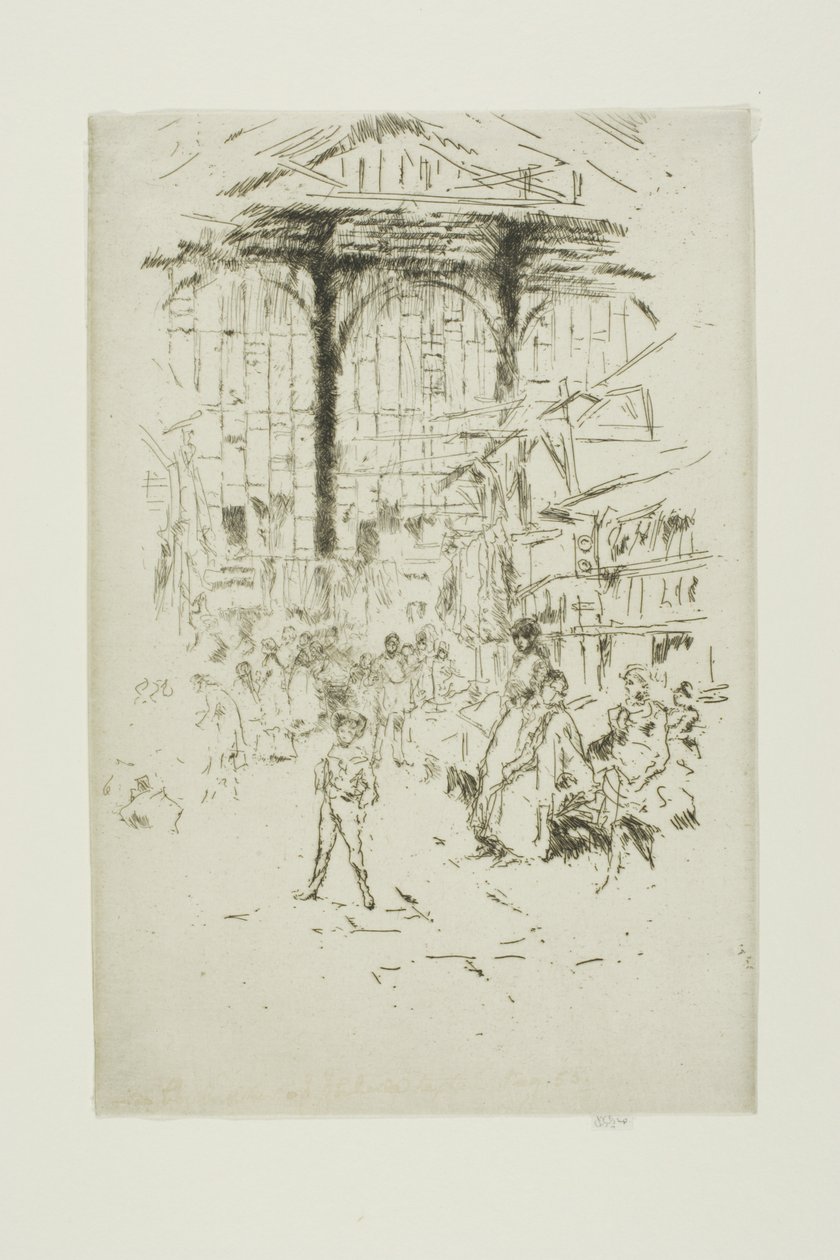 Intercambio de ropa, Houndsditch, No. 2 de James Abbott McNeill Whistler