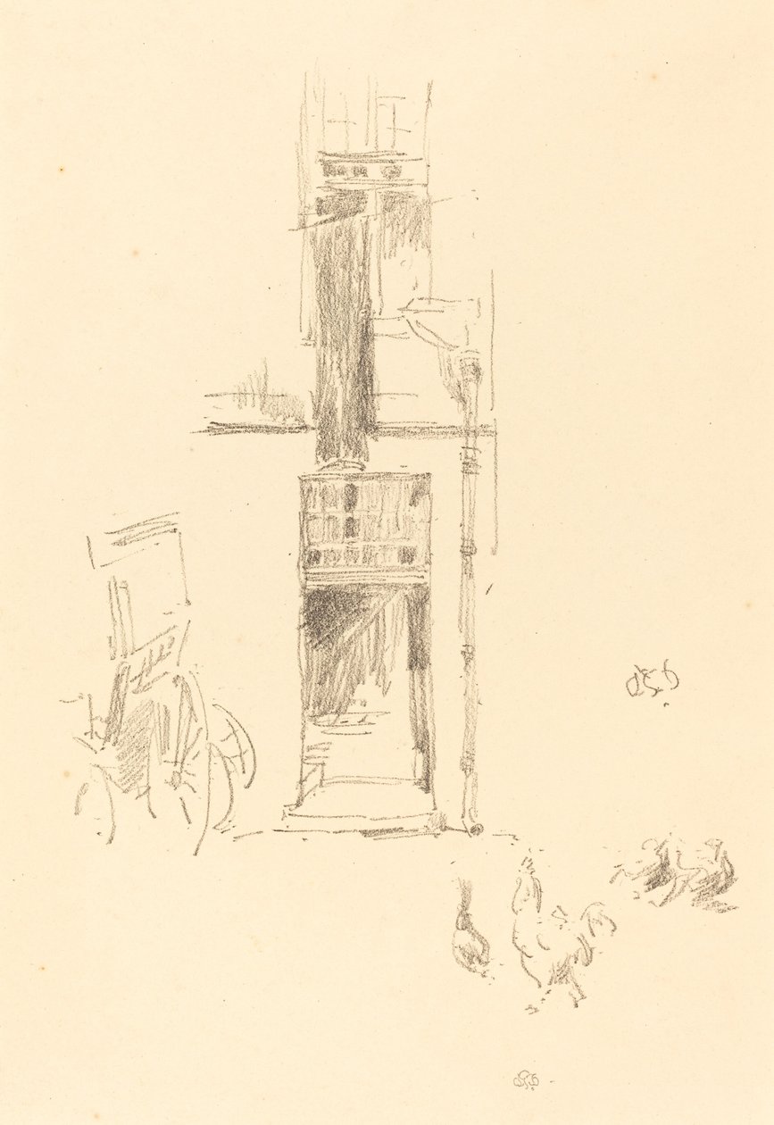 Gallos y gallinas, Hôtel Colbert de James Abbott McNeill Whistler