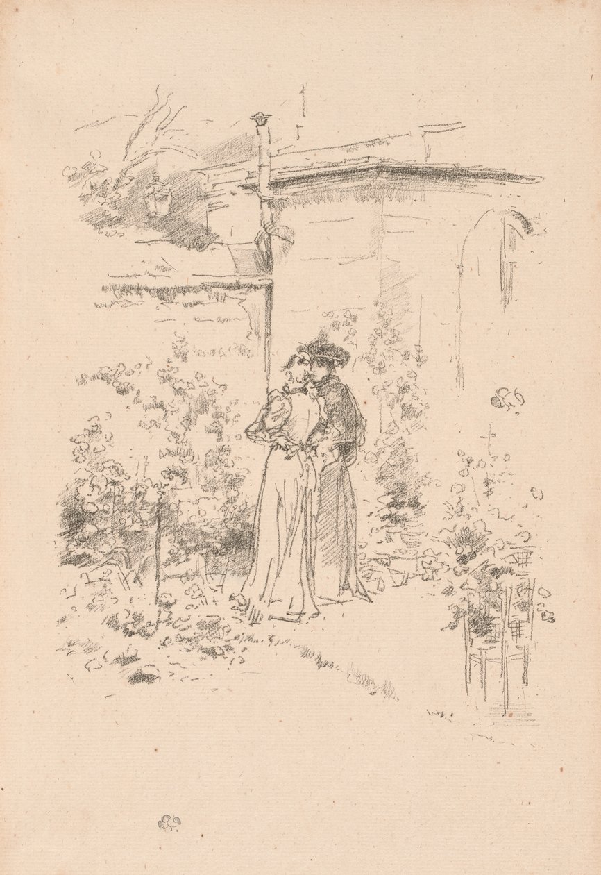 Confidencias en el jardín de James Abbott McNeill Whistler