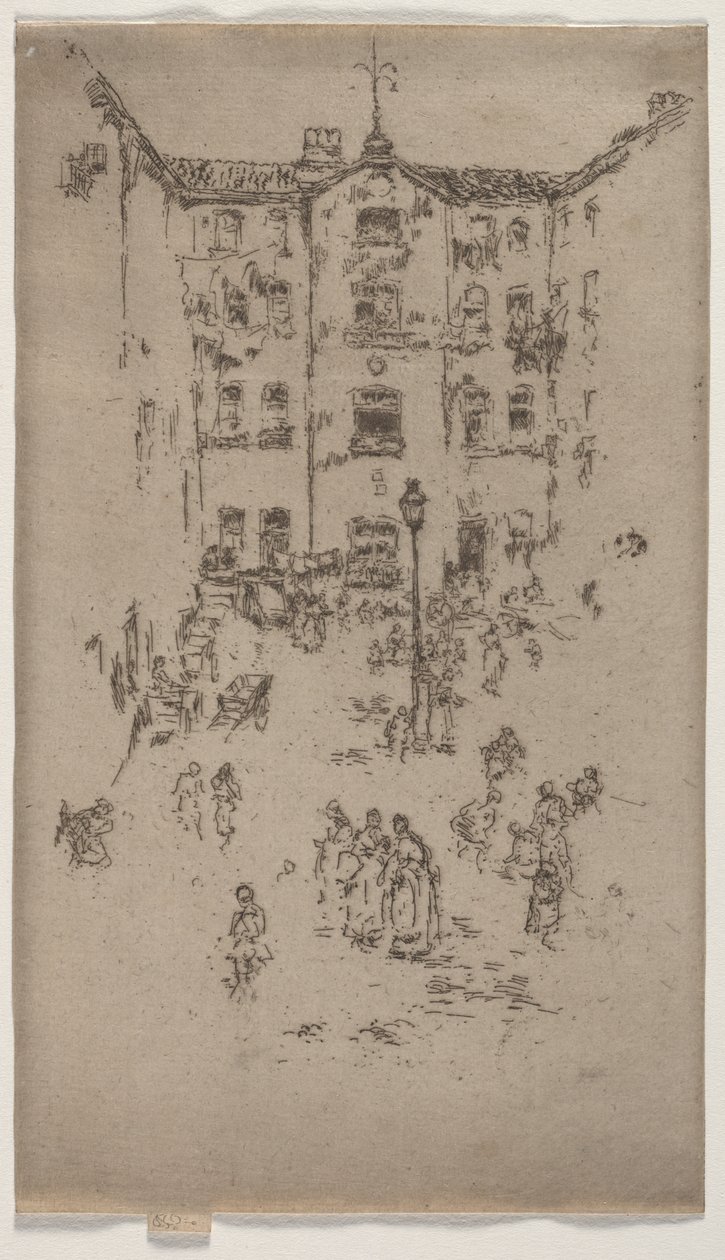 Patio, Bruselas de James McNeill Whistler