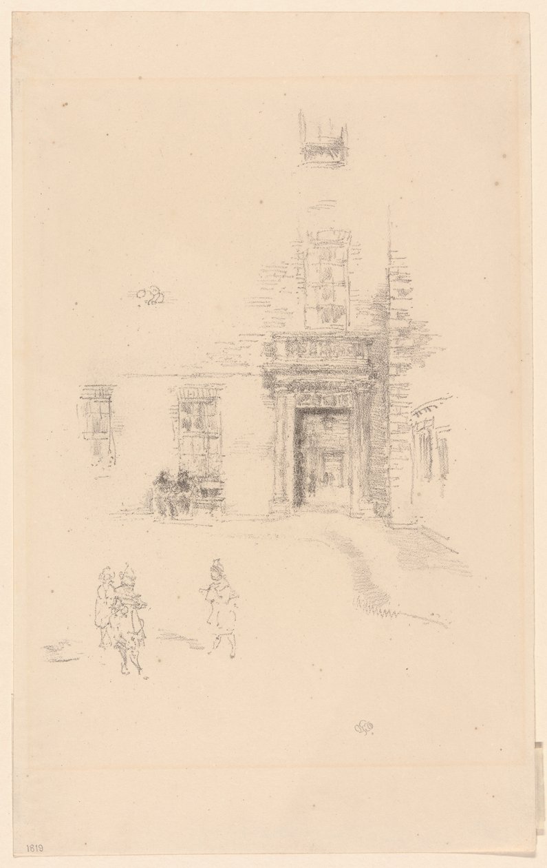 Patio, Hospital de Chelsea de James Abbott McNeill Whistler
