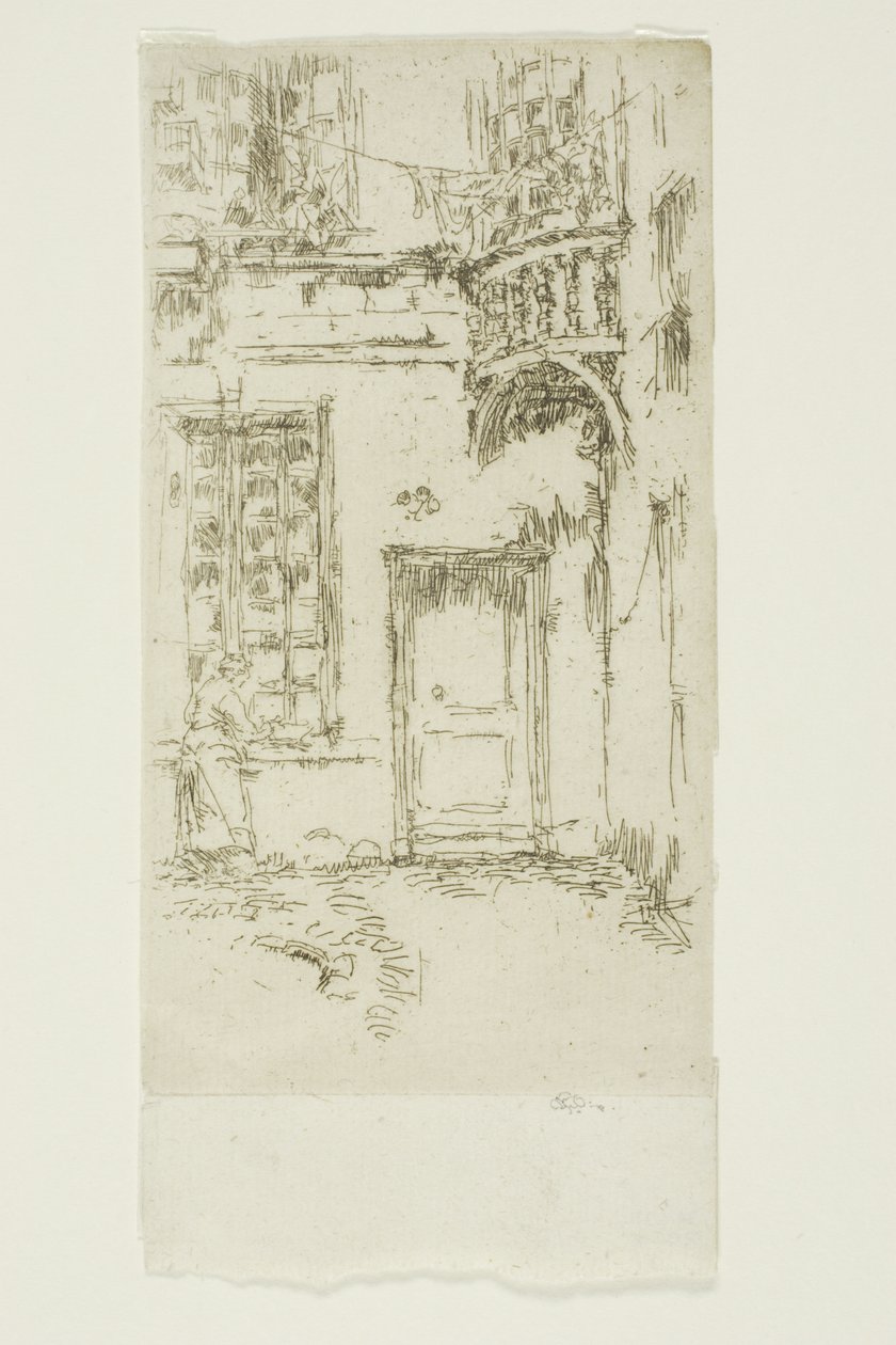 Patio, Rue P. L. Courier, Tours de James Abbott McNeill Whistler