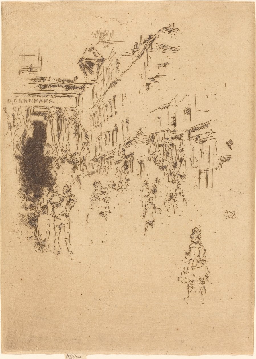 Calle Cutler, Hounsditch de James Abbott McNeill Whistler