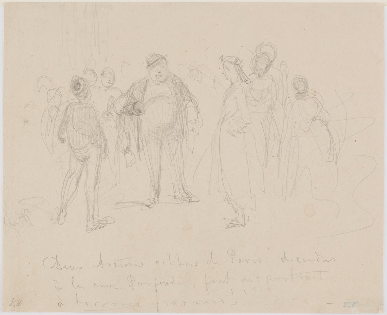 Dos artistas célebres de París de James Abbott McNeill Whistler