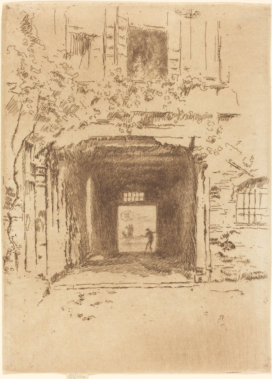 Puerta y vid de James Abbott McNeill Whistler