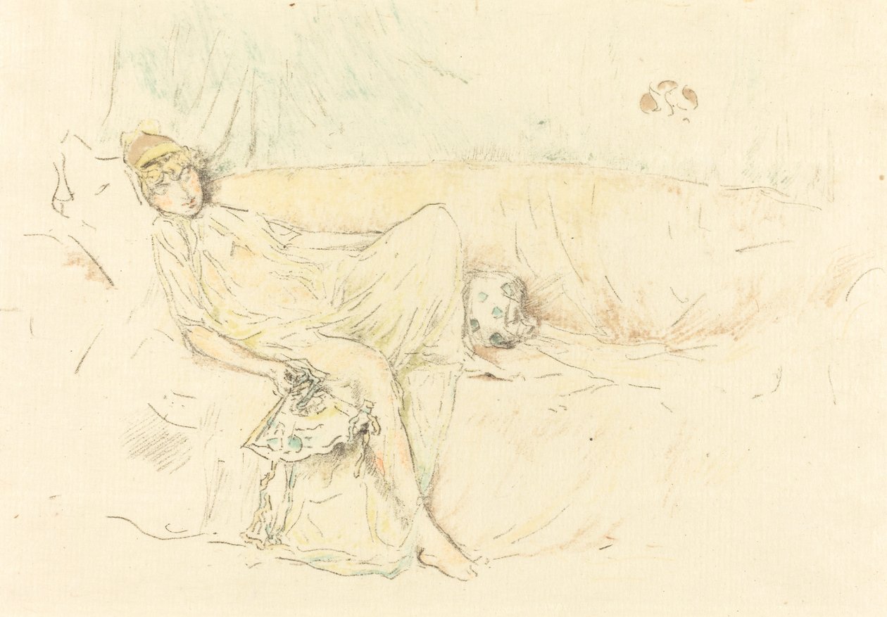 Figura Drapada, Reclining de James Abbott McNeill Whistler
