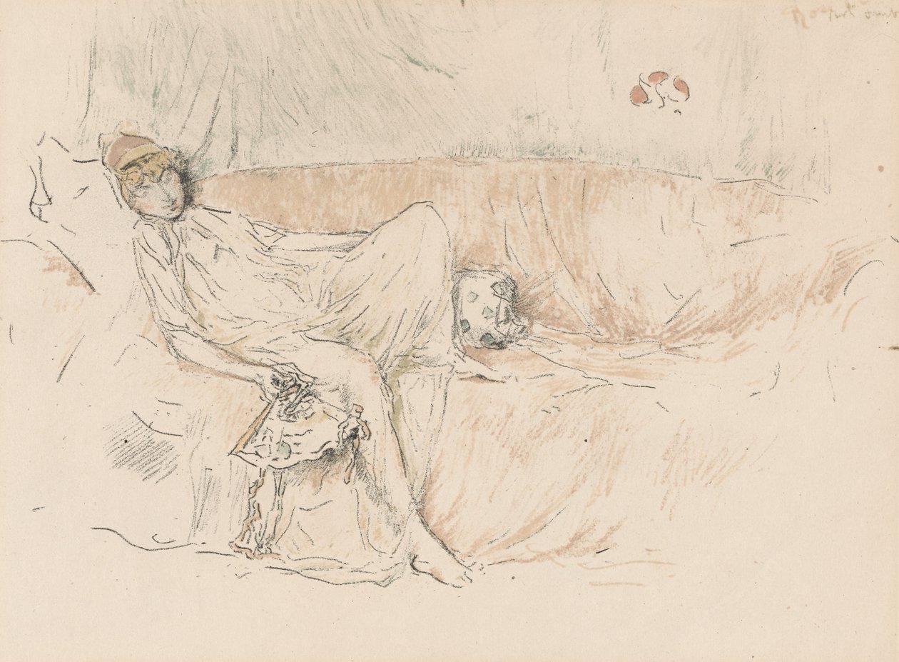Figura vestida, reclinada de James Abbott McNeill Whistler