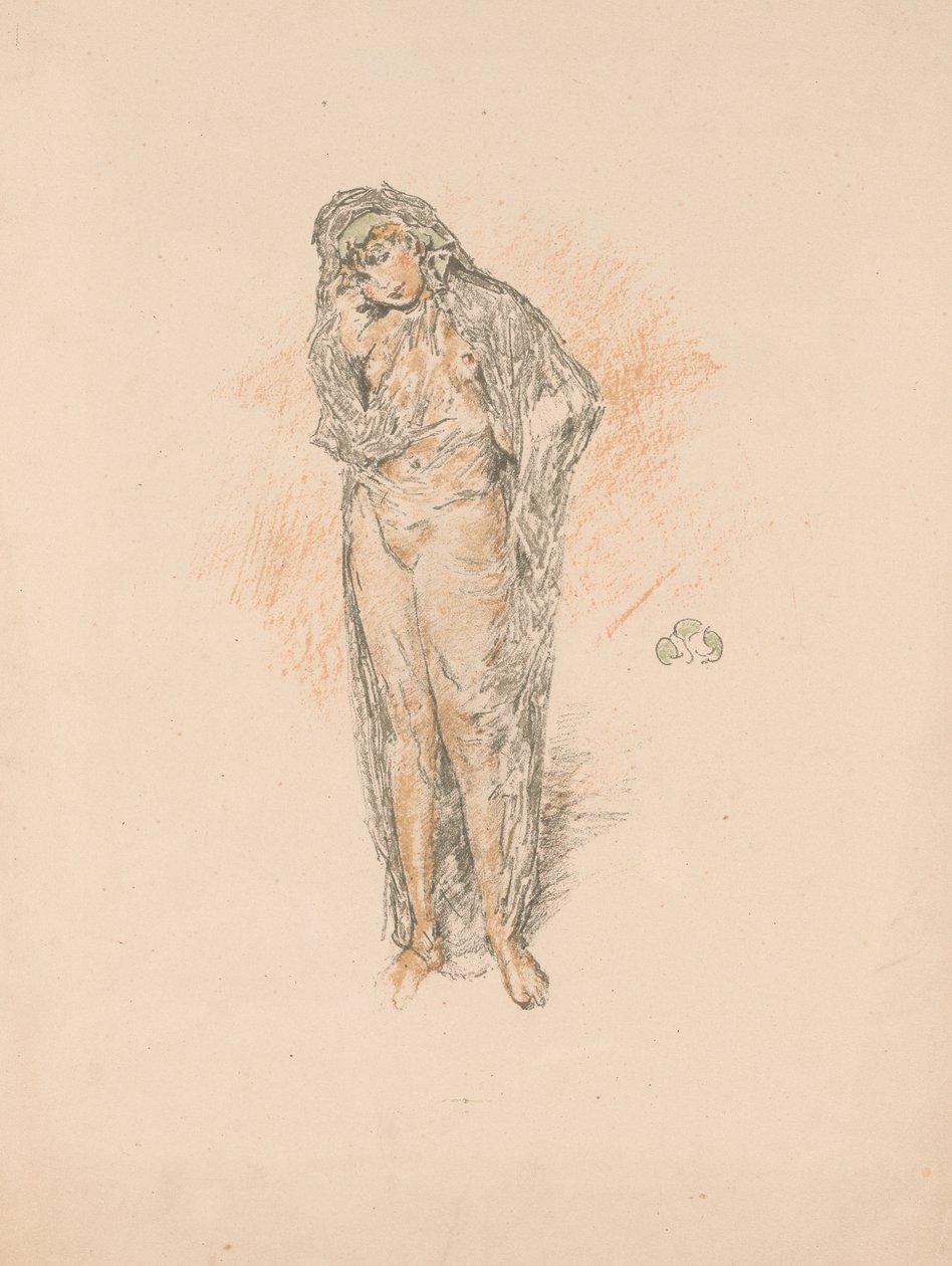 Figura drapeada, de pie de James Abbott McNeill Whistler