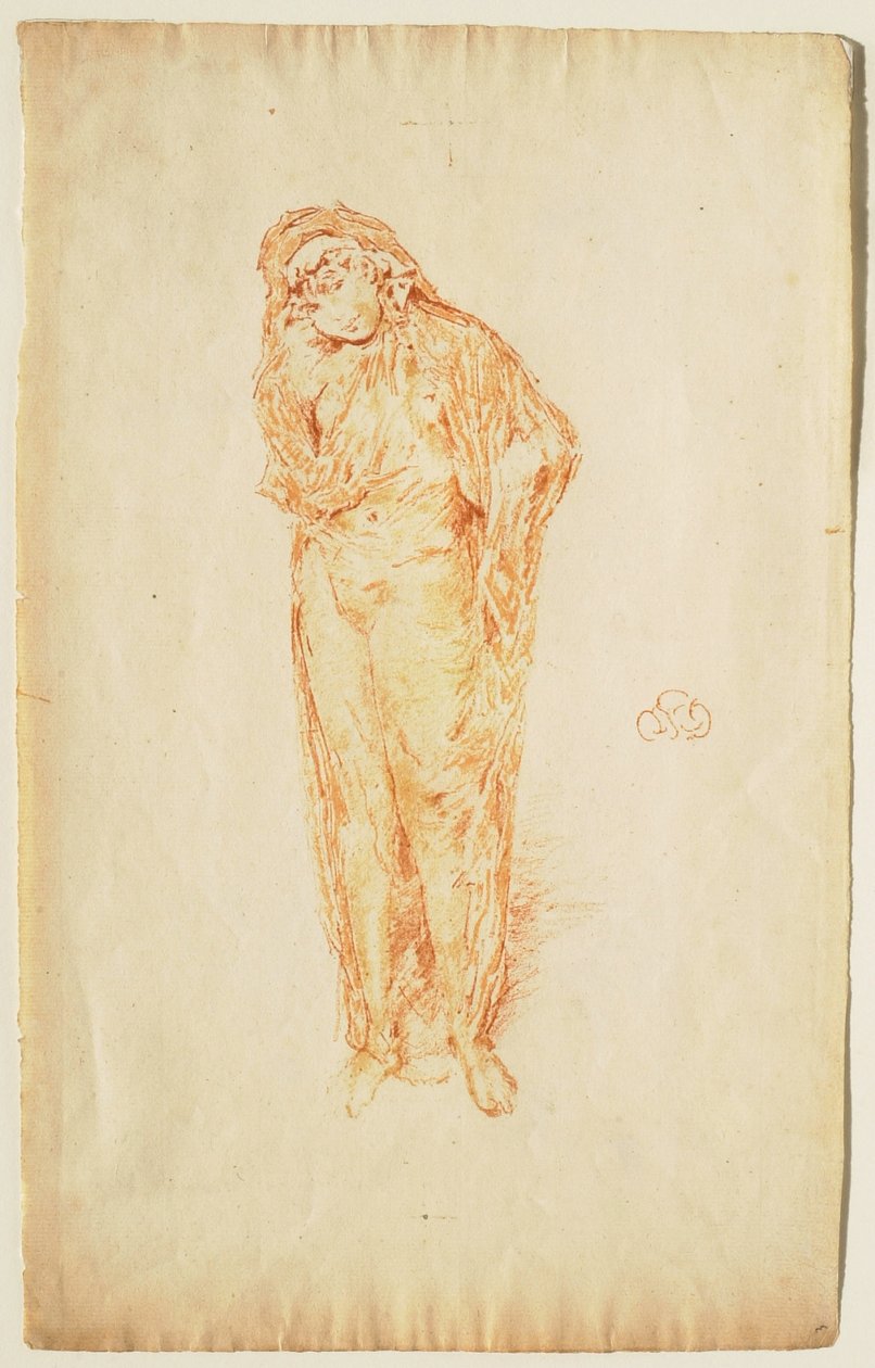 Figura drapeada, de pie de James McNeill Whistler