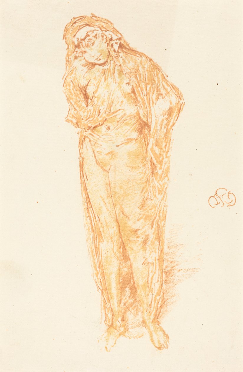 Verhüllte Figur, stehend de James McNeill Whistler