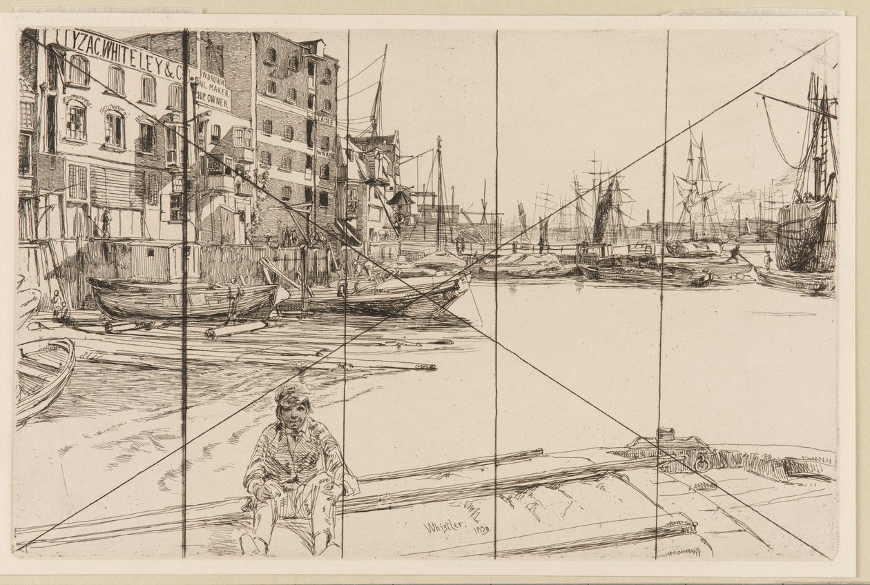 Muelle del Águila (Tyzac Whiteley y Co.) de James Abbott McNeill Whistler