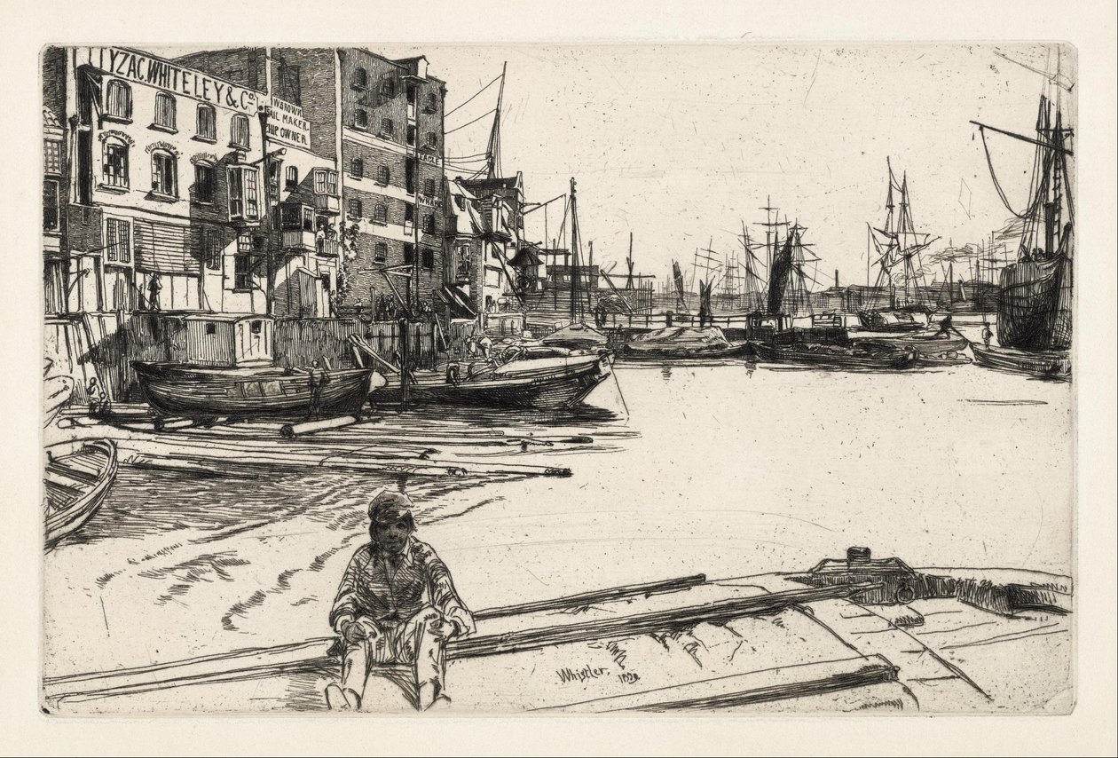 Muelle del Águila de James McNeill Whistler