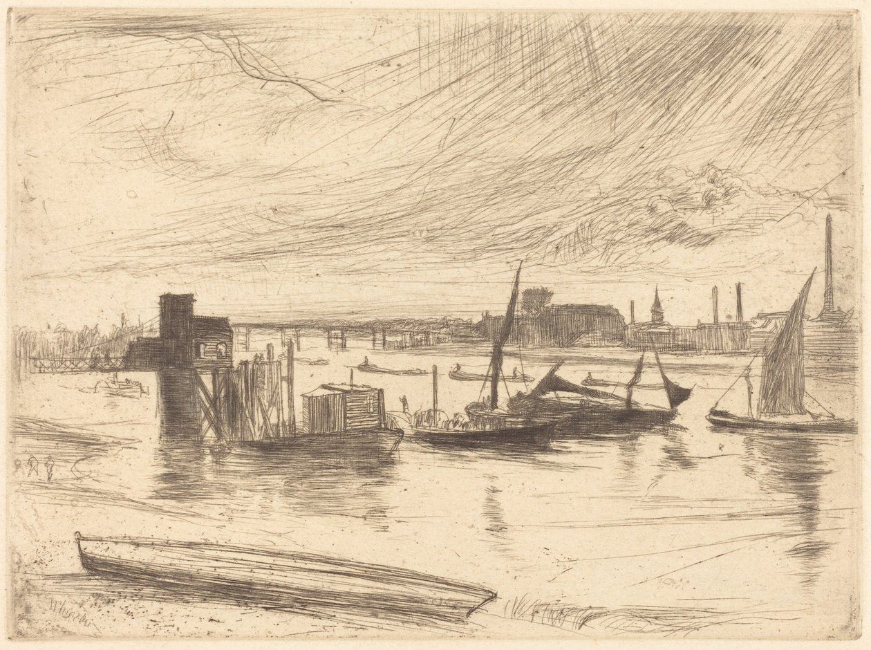 A primera hora de la mañana, Battersea de James McNeill Whistler
