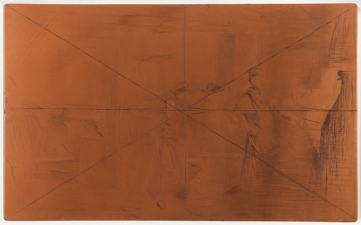 Placa de grabado: La fragua de James Abbott McNeill Whistler