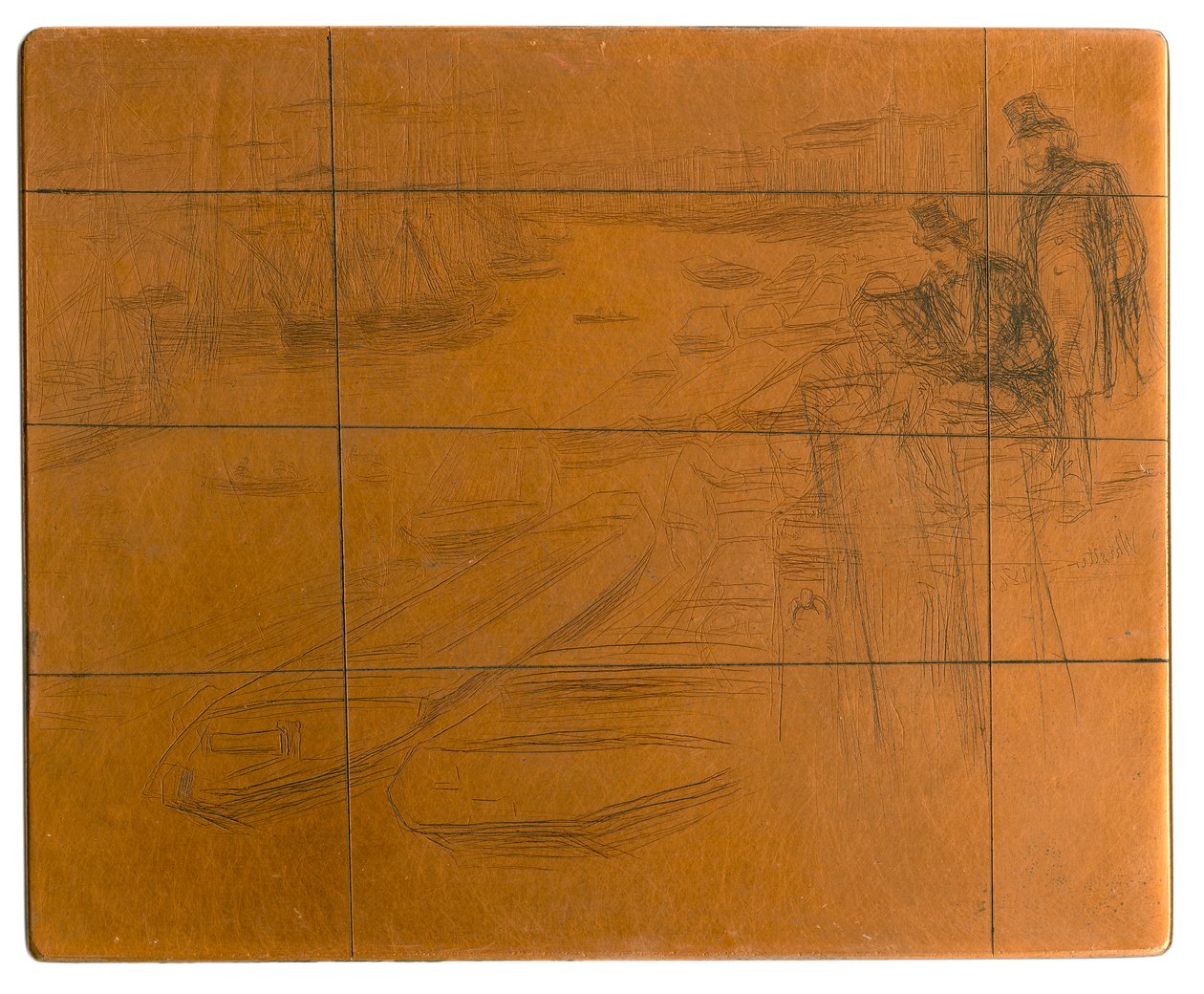 Placa de grabado: La pequeña piscina de James Abbott McNeill Whistler