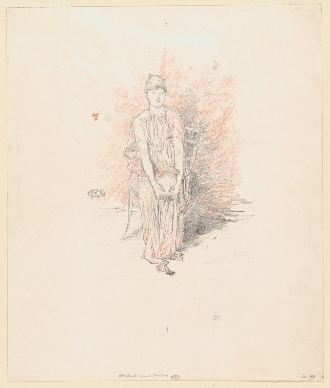 Estudio de figura en colores de James Abbott McNeill Whistler