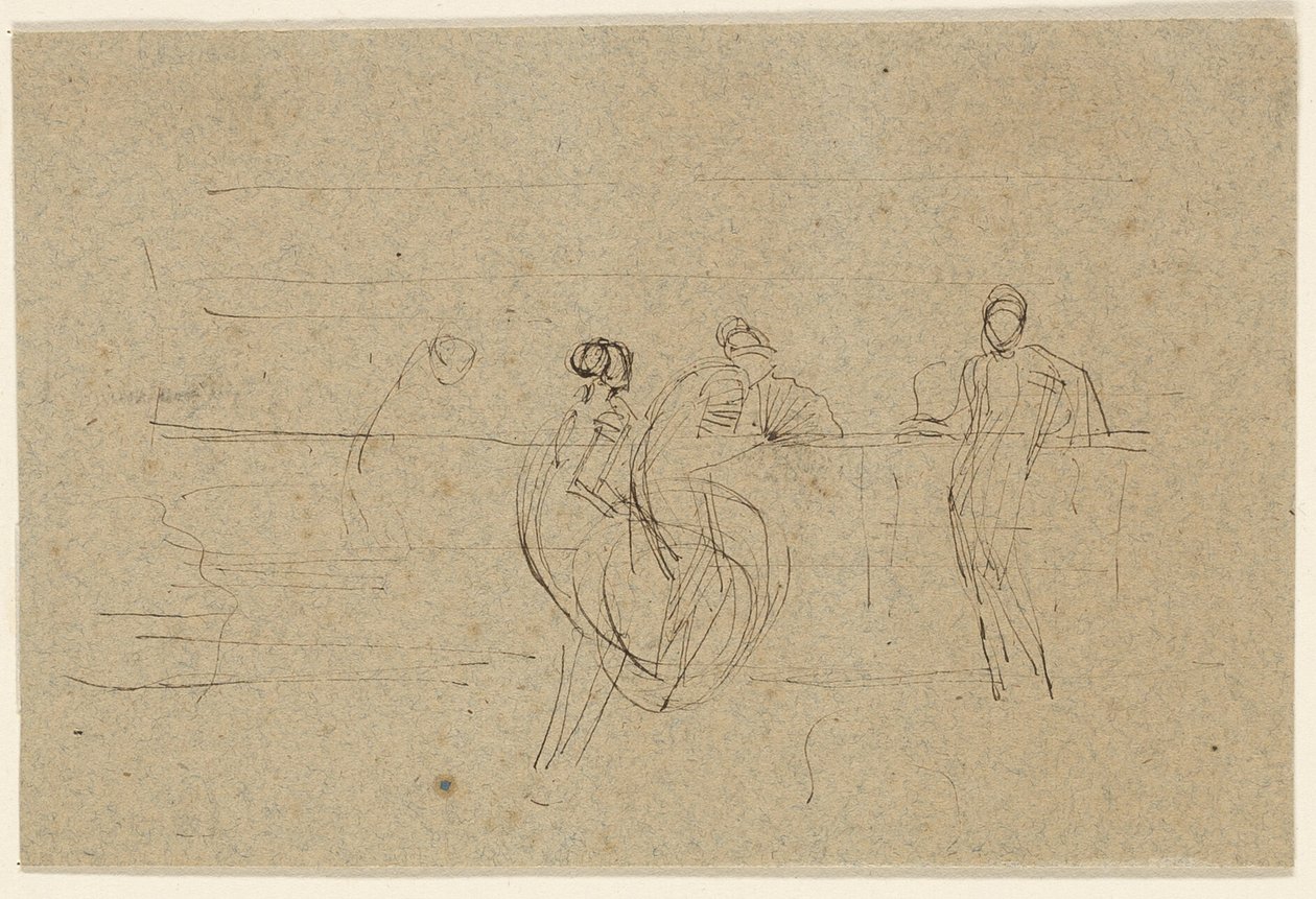 Figuras junto a una barandilla de James McNeill Whistler