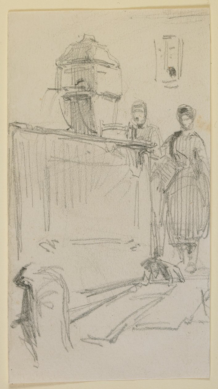 Figuras junto a una Fuente de James Abbott McNeill Whistler