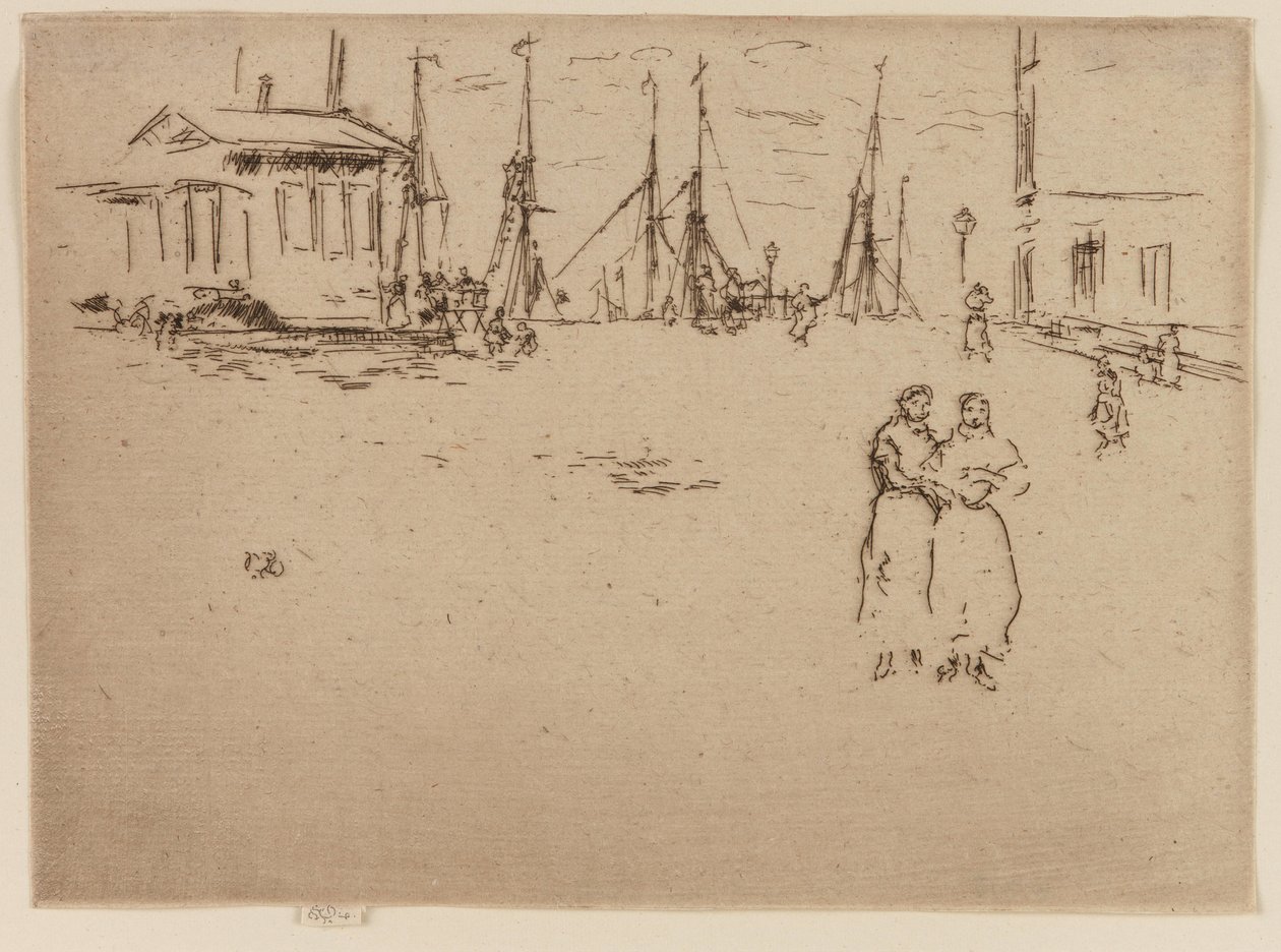 Muelle de pesca, Ostende de James Abbott McNeill Whistler