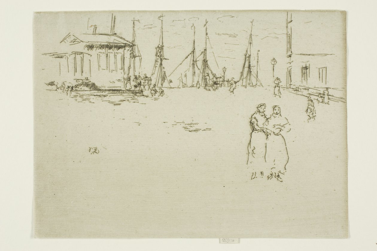 Muelle de pesca, Ostende de James Abbott McNeill Whistler