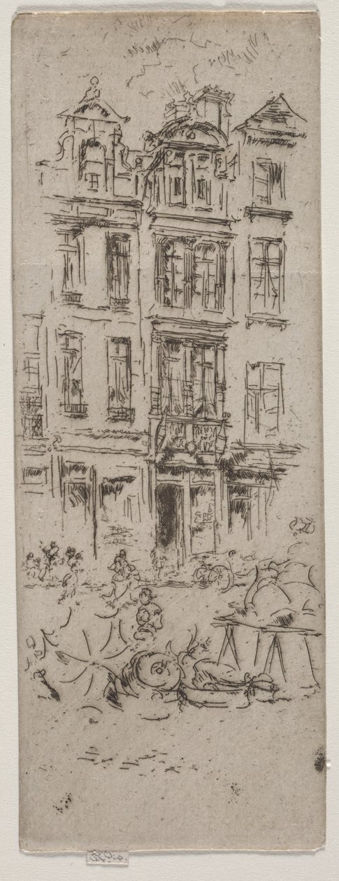 Mercado de las Flores, Bruselas de James McNeill Whistler