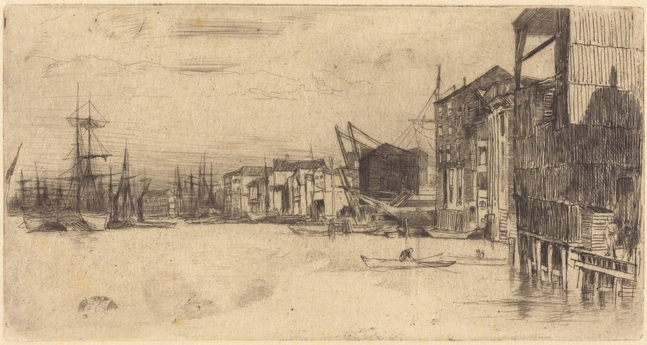 Muelle del Libre Comercio de James McNeill Whistler