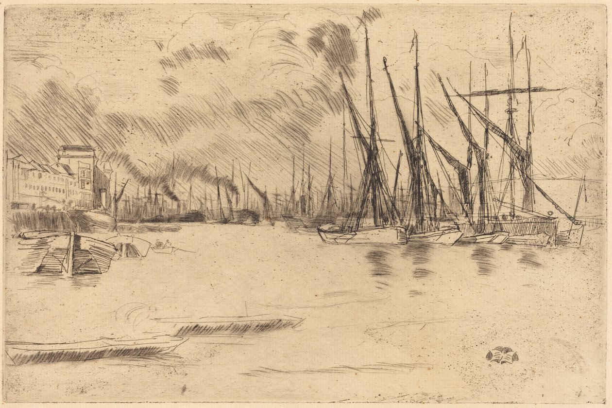 Desde las escaleras de Pickle-Herring de James McNeill Whistler